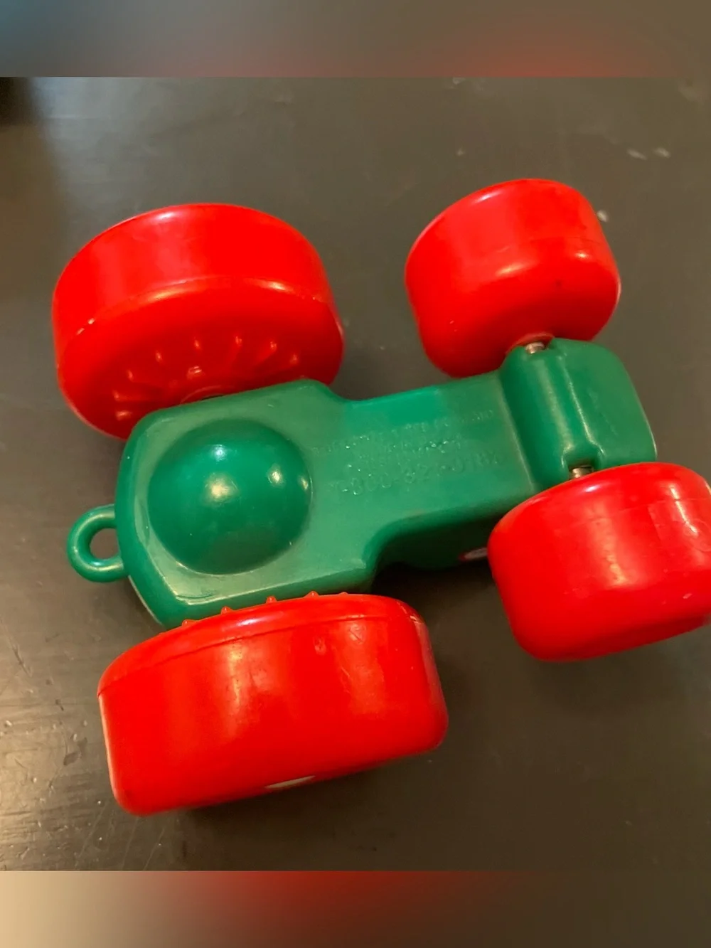 Vintage Little Tikes Tykes Green Tractor with Red Wheels